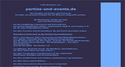 Desktop Screenshot of parties-und-events.de